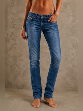👖Diesel Matic Jeans Womens 29 Slim Tapered Low Rise Blue Denim 008N4